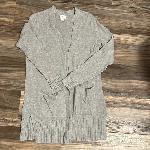 Old Navy light gray longline cardigan size small NWOT - Picture 3 of 4